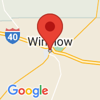 Map of Winslow AZ US